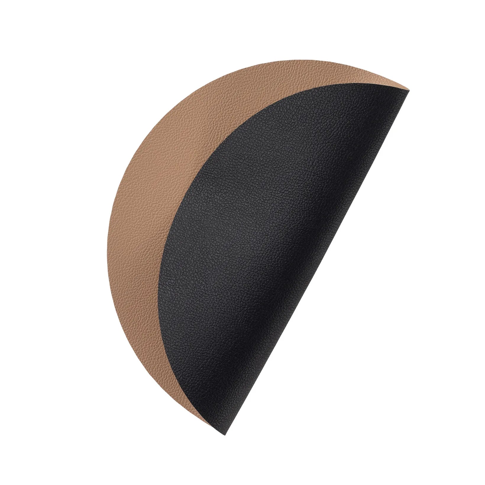 Wendbares Tischset Ø30 cm Latte/Schwarz